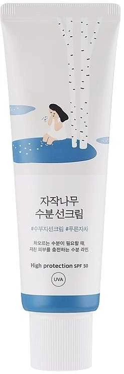 Round Lab Birch Juice Moisturizing Sunscreen SPF50+ Drėkinamasis apsauginis kremas nuo saulės, 50 ml
