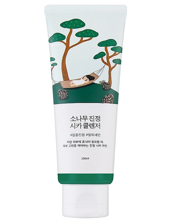 Round Lab ROUND LAB Pine Calming Cica Valiklis 150 ml 150mlml veido prausiklis Moterims