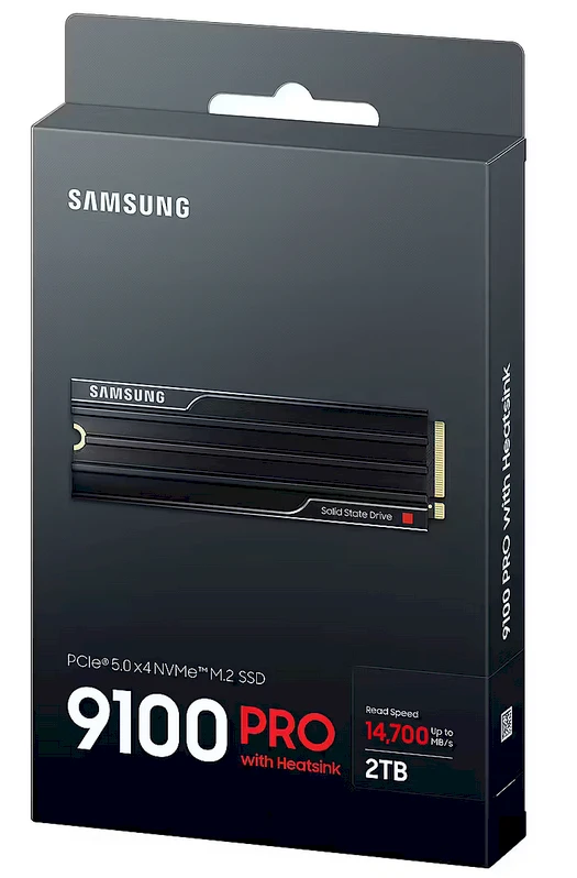 Samsung 9100 PRO | 2000 GB | SSD form factor M.2 2280 | Solid-state drive sąsaja PCI Express 5.0 x4 (NVMe) | Skaitymo greitis 14700 MB/s | Rašymo greitis 13400 MB/s