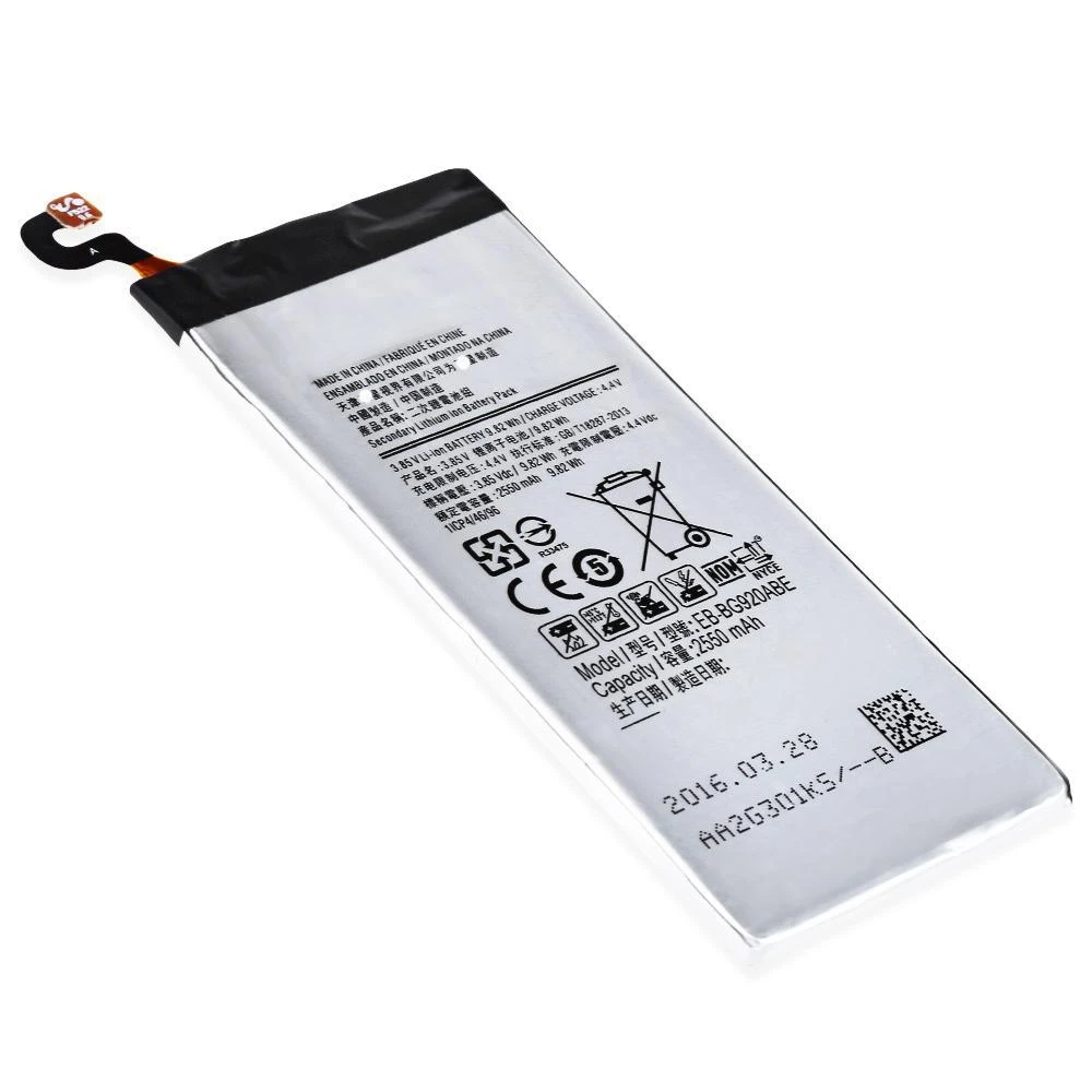 Samsung Replacement EB-BG920ABE Baterija Samsung G920 Galaxy S6 Li-Ion 2550 mAh (NO LOGO)