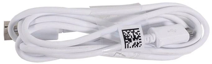 Samsung ECB-DU4EWE universalus mikro USB duomenų ir įkrovimo laidas 1,5 m baltas (OEM)