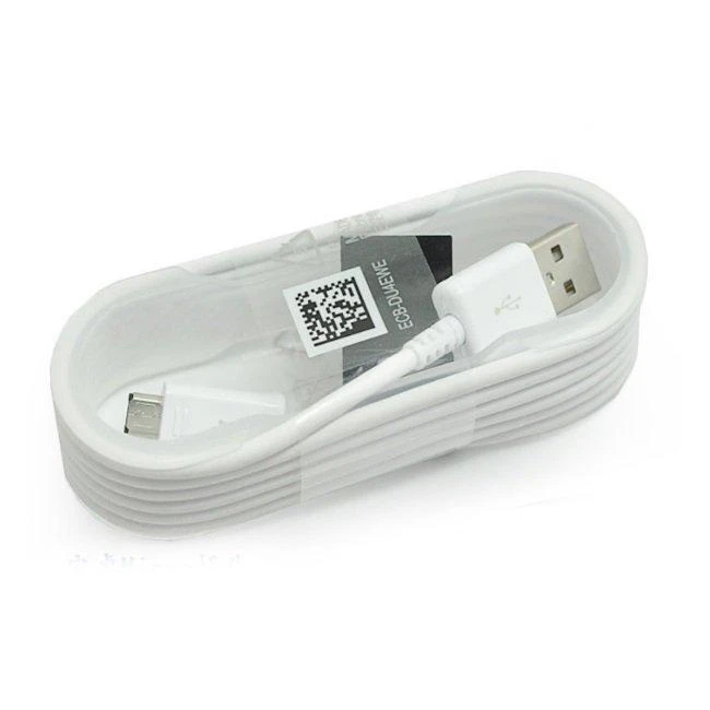 Samsung ECB-DU4EWE universalus mikro USB duomenų ir įkrovimo laidas 1,5 m baltas (OEM)