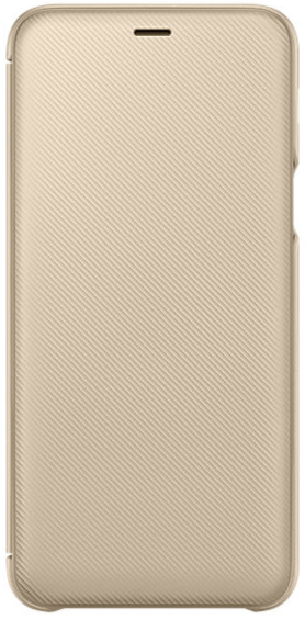 Samsung Galaxy A6+ (2018) dėklas - piniginė (Auksinis) WA605CFE