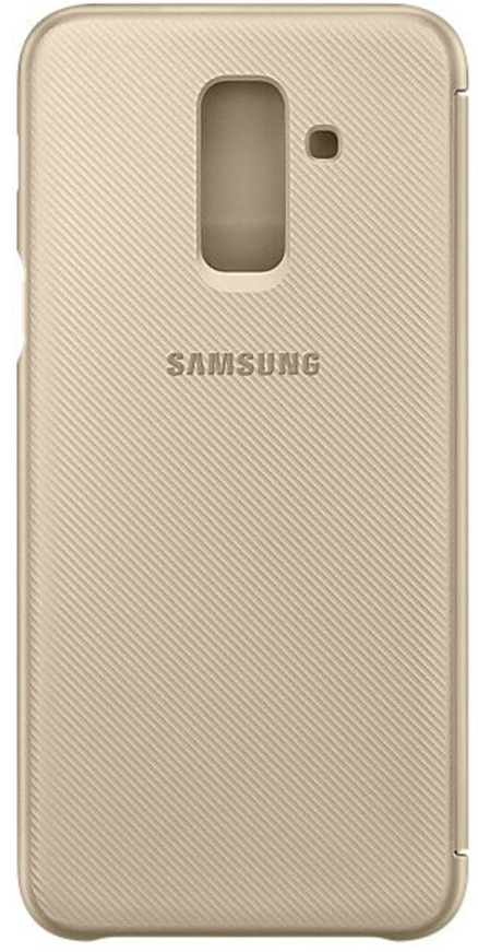 Samsung Galaxy A6+ (2018) dėklas - piniginė (Auksinis) WA605CFE