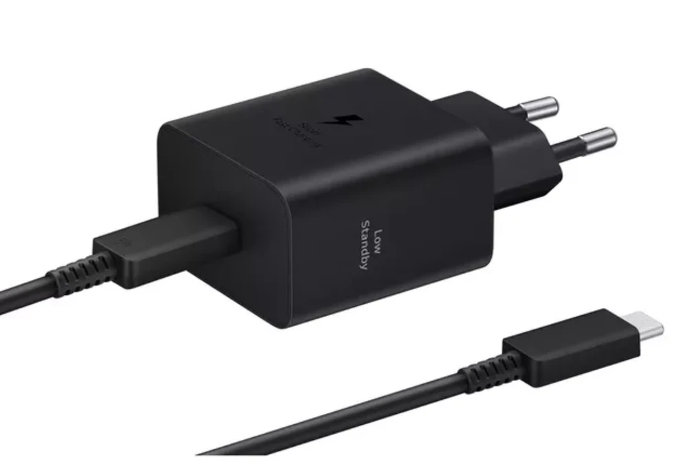 Samsung PD 45W Type-C sieninis pakrovėjas (su laidu) Juodas