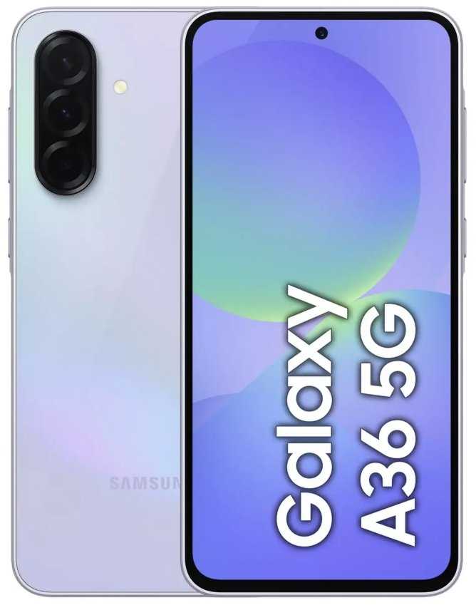 Mobilusis telefonas Samsung Galaxy A36 5G, 128GB violetinė