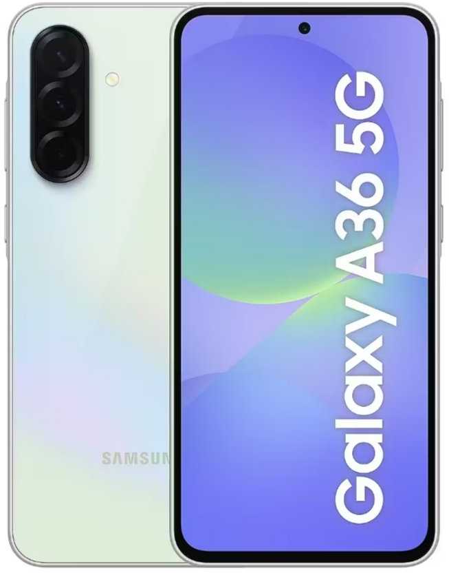 Samsung Galaxy A36 17 cm (6.7″) Dviguba SIM jungtis Android 15 5G C tipo USB 8 GB 256 GB 5000 mAh Gelsvai žalsva spalva