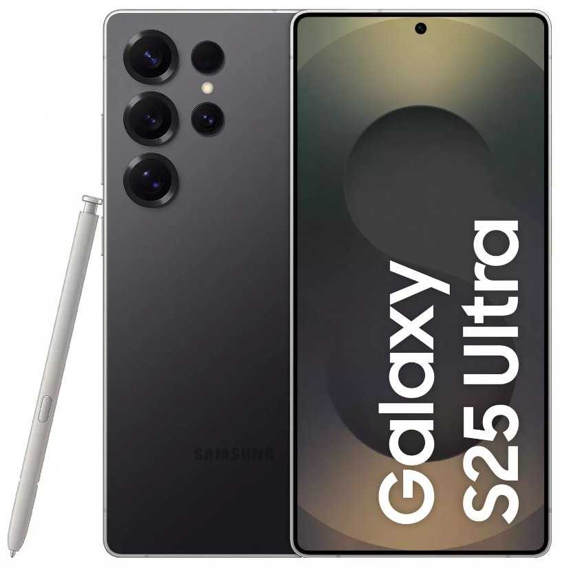 Išmanusis telefonas Samsung Galaxy S25 Ultra S938 5G Dual Sim 12GB RAM 1TB - Titanium Juodas