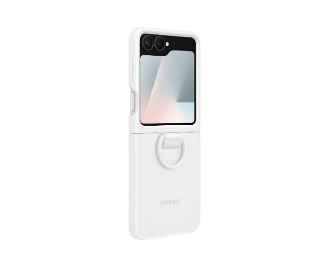 PF741TWEGWW Silikoninis dėklas Samsung Galaxy Flip7 FE, Baltas