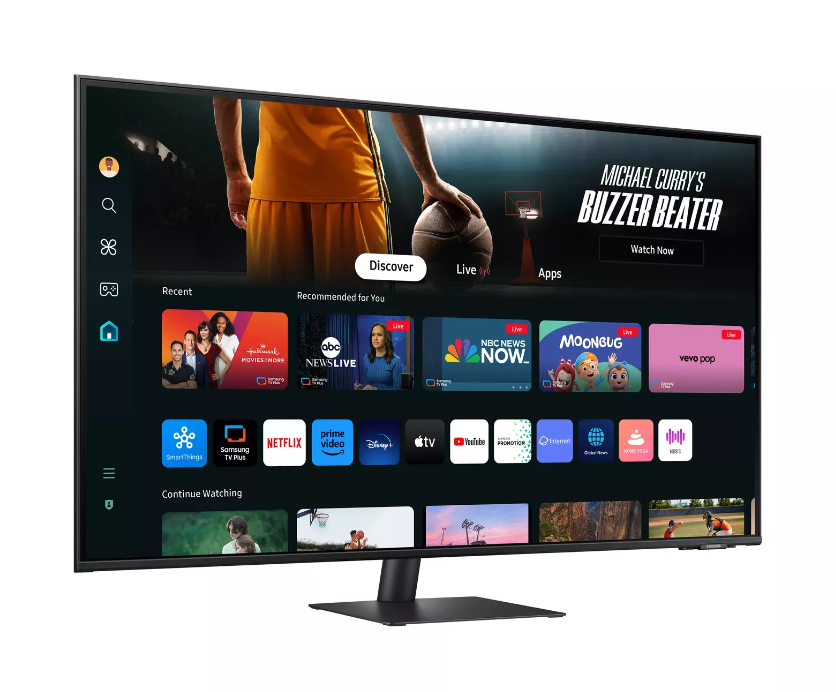 Monitorius Samsung | LS43DM702UUXDU | 43 " | VA | 4K | 16:9 | 60 Hz | 4 ms | 3840 x 2160 pikselių | 300 cd/m² | HDMI jungtys quantity 2 | Juodas