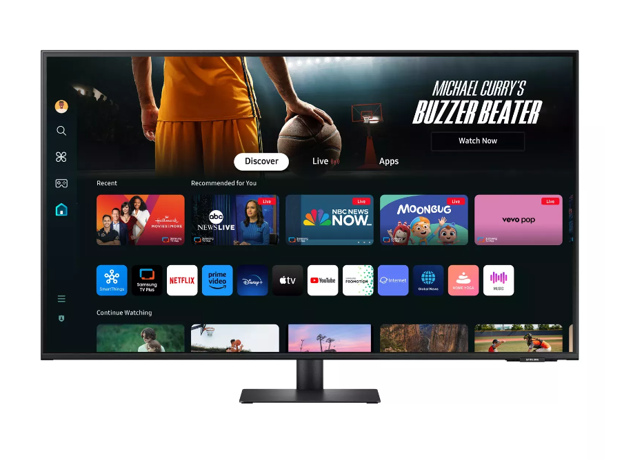 Monitorius Samsung | LS43DM702UUXDU | 43 " | VA | 4K | 16:9 | 60 Hz | 4 ms | 3840 x 2160 pikselių | 300 cd/m² | HDMI jungtys quantity 2 | Juodas