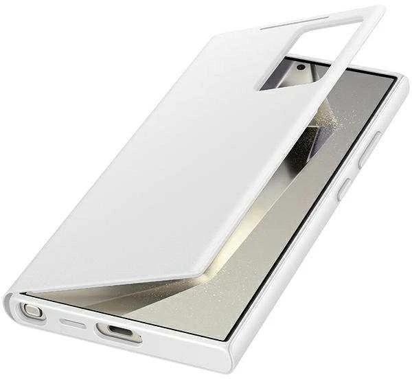 „Samsung Galaxy S24 Ultra Smart View“ piniginės dėklas Baltas