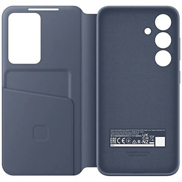 „Samsung Galaxy S24 Smart View“ piniginės dėklas, violetinis