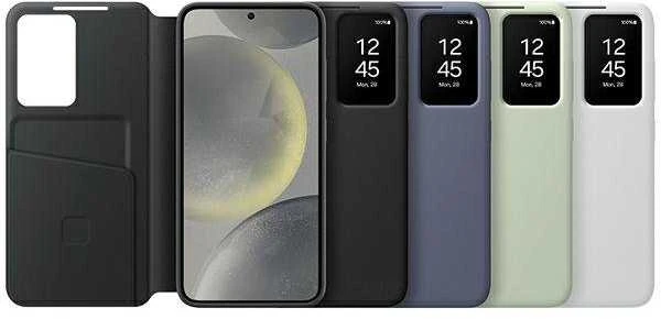 Telefono dėklas Samsung Galaxy S24 Smart View, šviesiai žalias