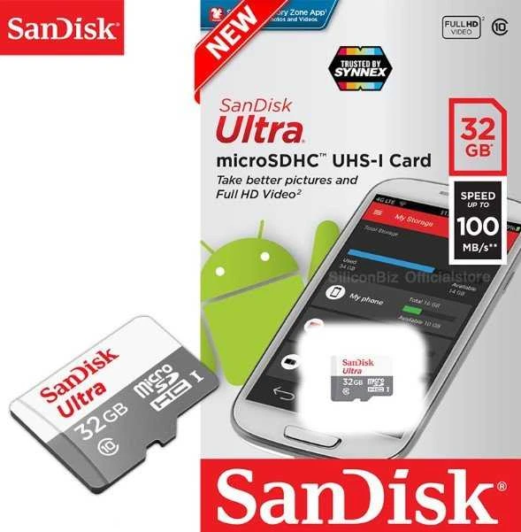 Atminties kortelė SanDisk Ultra microSDHC UHS-I, 32 GB
