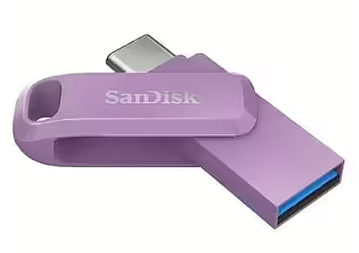 „SanDisk Ultra Dual Drive Go USB Type-C“, levandų spalvos, pasaulinis, EAN: 619659213336