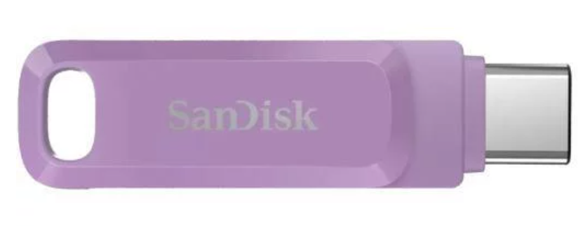 „SanDisk Ultra Dual Drive Go USB Type-C“, levandų spalvos, pasaulinis, EAN: 619659213336