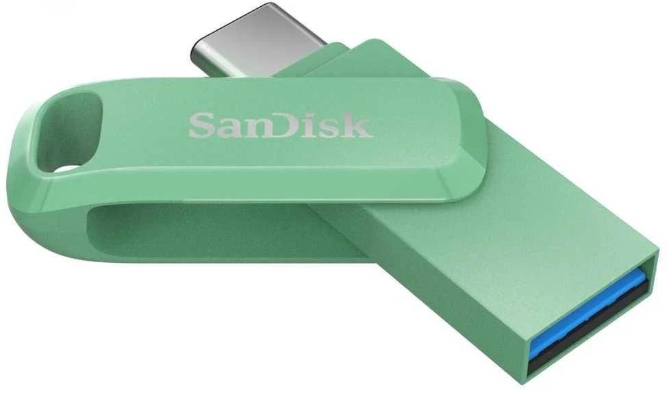 „SanDisk Ultra Dual Drive Go USB Type-C“, „Absinthe Žalias“, pasaulinis, 400 MB/s, 256 GB