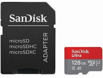 Atminties kortelė SanDisk Ultra Micro SDXC UHS-I Class 10, 128 GB