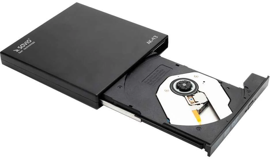 Išorinis DVD Rinkiklis - Savio AK-43 USB 2.0 Juodas