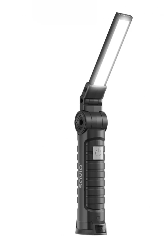 LED Lempa - Savio FL-03 COB Įkraunama, USB-C, 150 lm, Sukamoji Galvutė, Magnetas