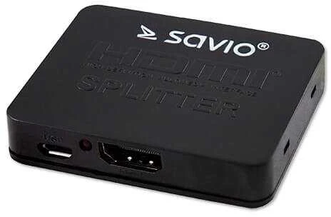 HDMI Skirstytuvas - Savio CL-93 4K 2 Prievadai Juodas
