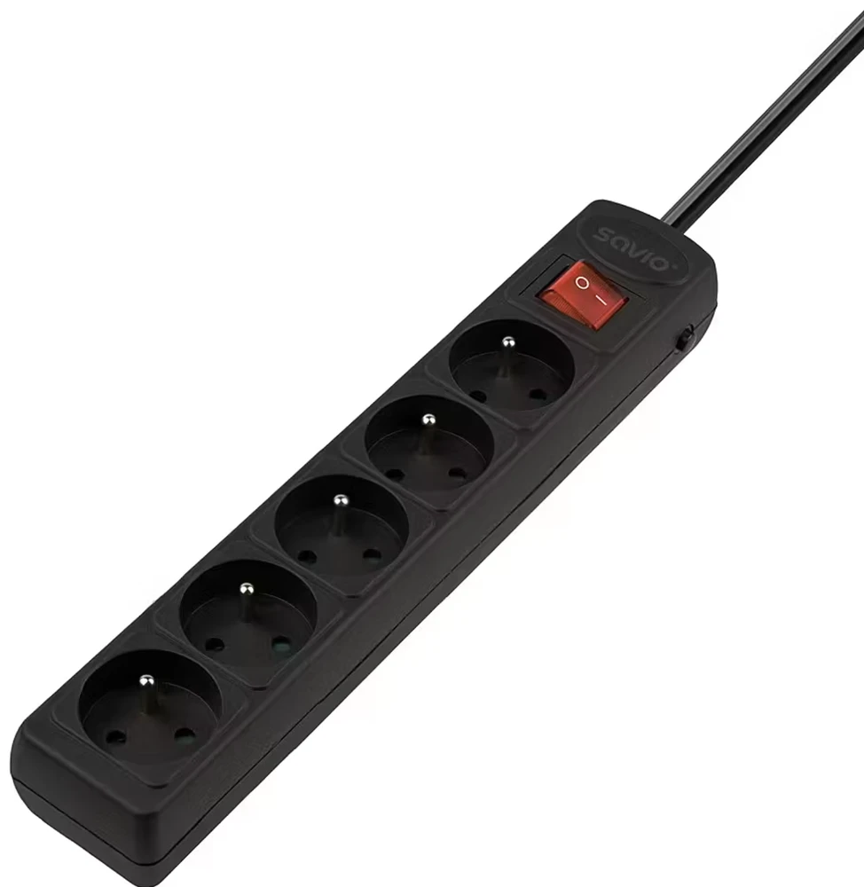 Savio maitinimo lizdas, viršįtampių apsauga, automatinis ilgintuvas, 5 lizdai, 3 m LZ-17