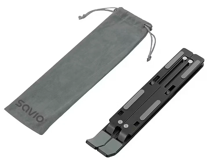 SAVIO PB-05 Office stand for laptop and tablet, juodas, aliuminio