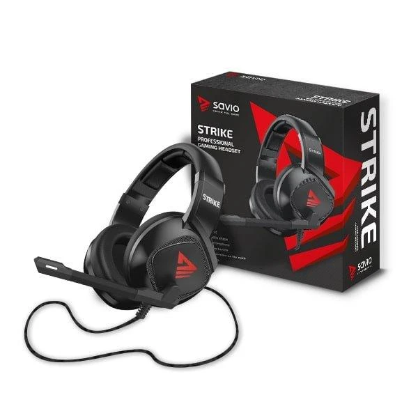 Žaidimų ausinės Savio STRIKE Jack 2 x 3.5mm + USB