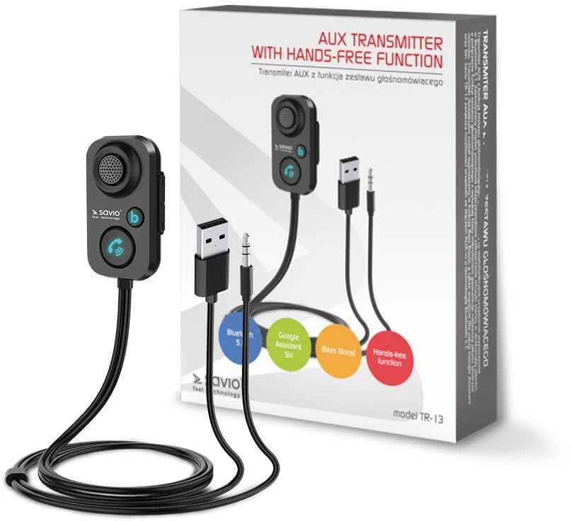 Savio Adapteris TR-13 su Bluetooth ir laisvų rankų funkcija