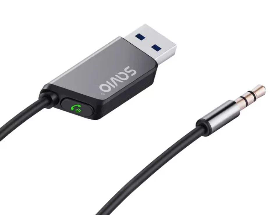 Savio TR-16 siųstuvo AUX adapteris su laisvų rankų funkcija, Bluetooth 5.3, Google Assistant/Siri