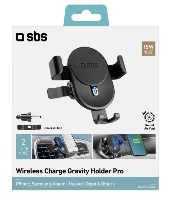 SBS Mobile SBS ventiliacijos angos universalus laikiklis Gravity Wireless