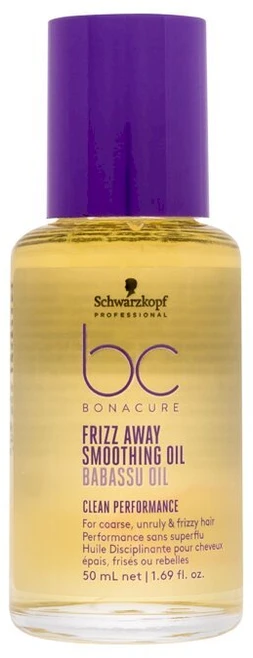 Glotninamasis plaukų aliejus Schwarzkopf Professional Bonacure Frizz Away Smoothing Oil with Babassu Oil 50ml