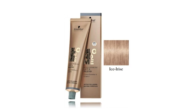 Schwarzkopf Professional BlondMe Bond Enforcing Lift & Blend plaukų dažai, atspalvis: Ice-Irise, 60 ml