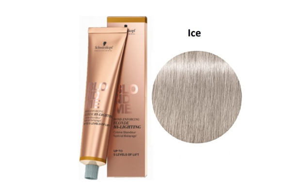 Schwarzkopf Professional BlondMe Bond Enforcing Skirtas šviesiems plaukams Lifting plaukų dažai, atspalvis: Ice, 60 ml