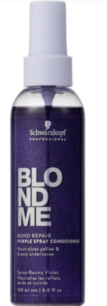 Schwarzkopf Professional BlondMe Bond Repair Violetinė Purškiklis Conditioner purškiamas kondicionierius šviesiems plaukams, 150 ml