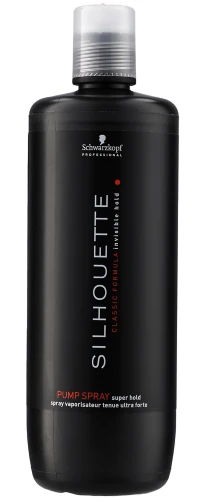 Stiprios fiksacijos neaerozolinis plaukų lakas Schwarzkopf Professional Silhouette Pump Purškiklis Super Hold 1000 ml
