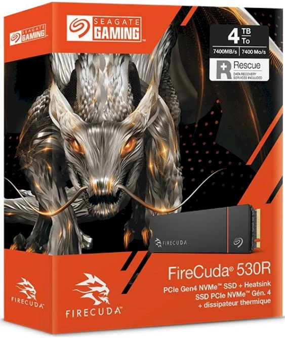 „Seagate Firecuda 530R M.2 PCIe NVMe 4TB“ šilumos kriauklė