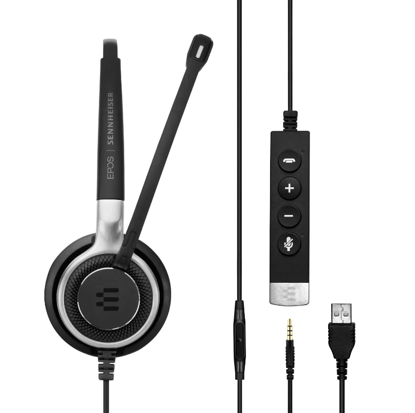EPOS Sennheiser Ausinės Impact SC 635 USB-C 3,5mm USBC 3,5mm mono juodas sidabrinis (1000669)