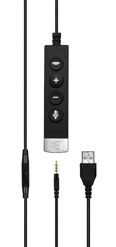EPOS Sennheiser Ausinės Impact SC 635 USB-C 3,5mm USBC 3,5mm mono juodas sidabrinis (1000669)