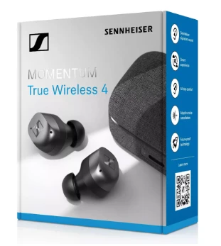 Sennheiser Momentum 4 TWS ausinės, Juodos, modelis - 700365, žema