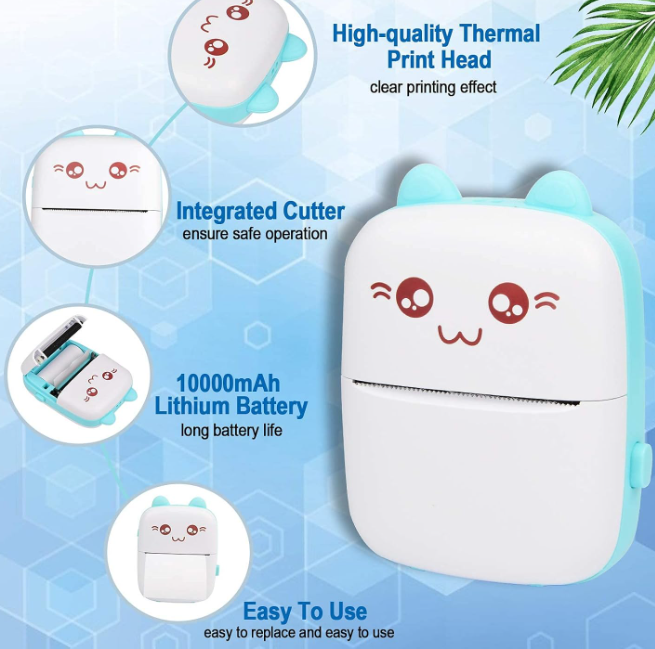 Setty Mini terminis spausdintuvas bluetooth DT1-0 baltas
