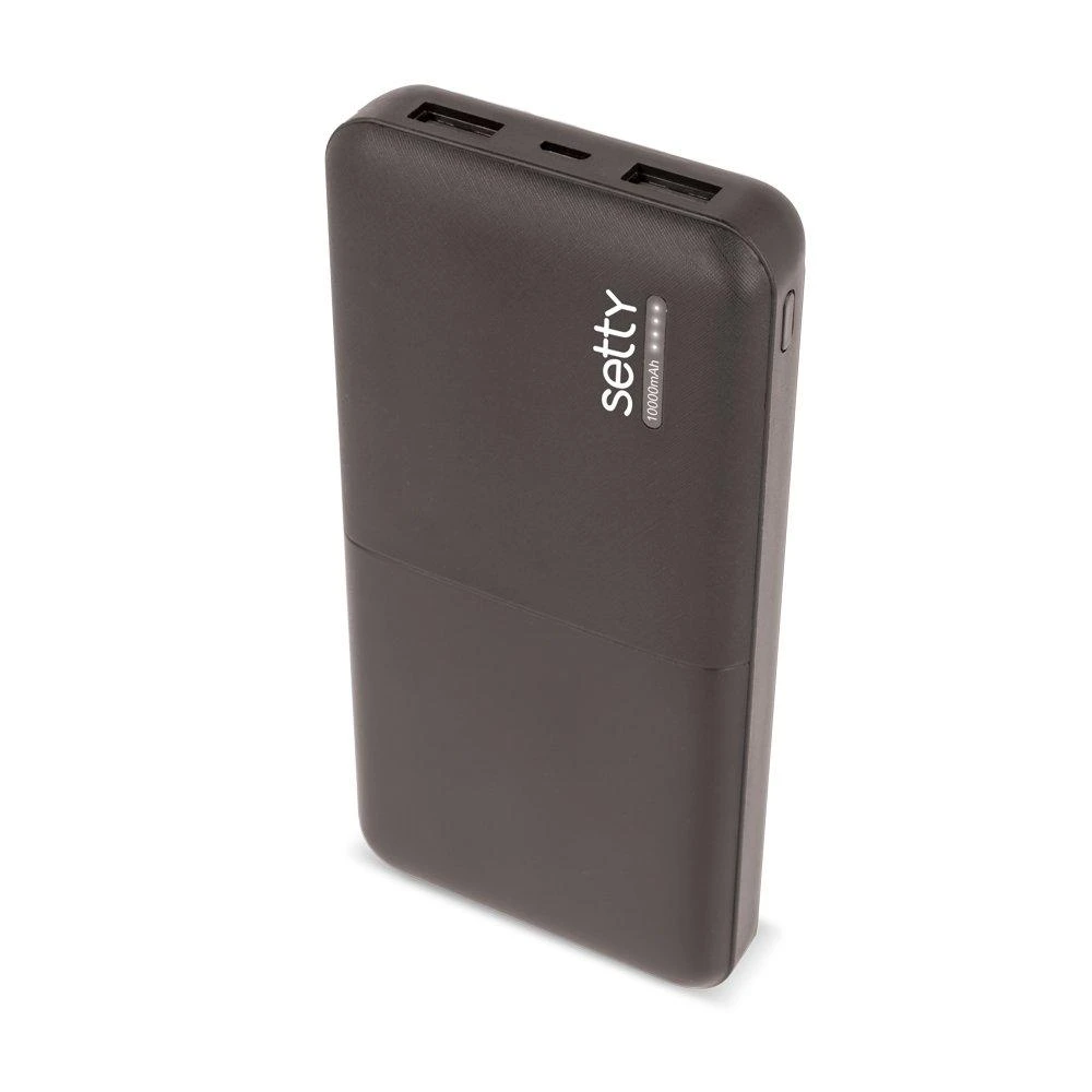 Setty išorinė baterija 10000 mAh SPB-10 juoda