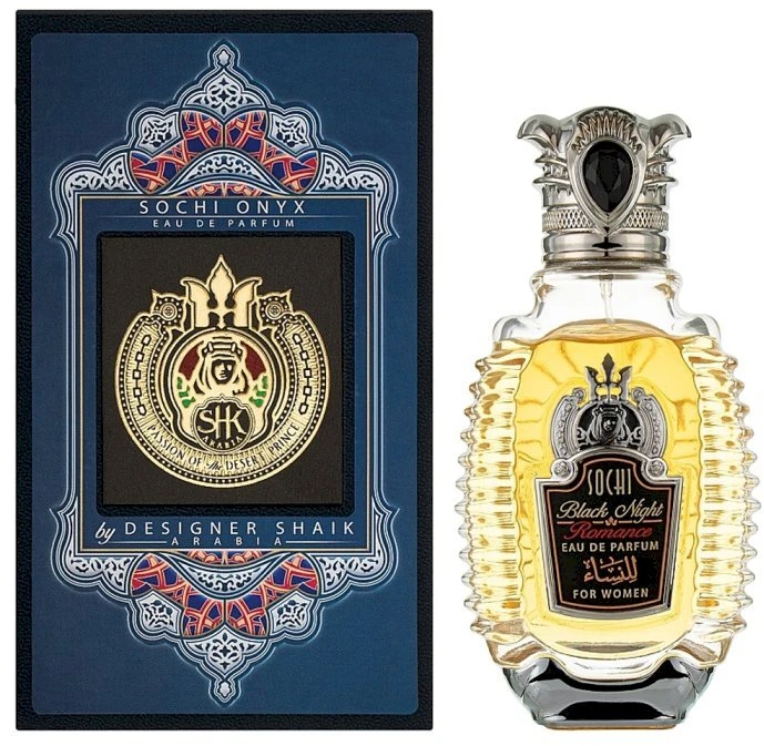 Shaik Sochi Juodas Night Romance EDP parfumuotas vanduo moterims, 80 ml