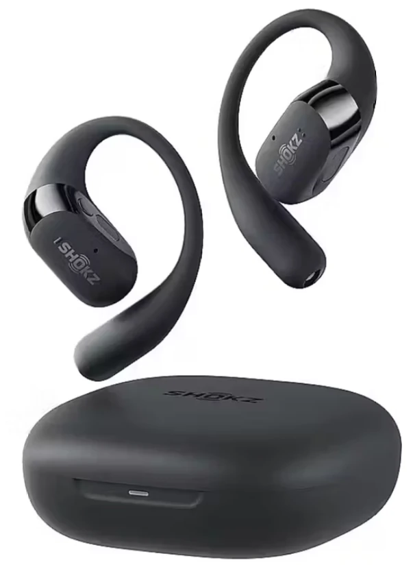 Shokz OpenFit 2 Kaulų laidumo ausinės, Juodas spalvos