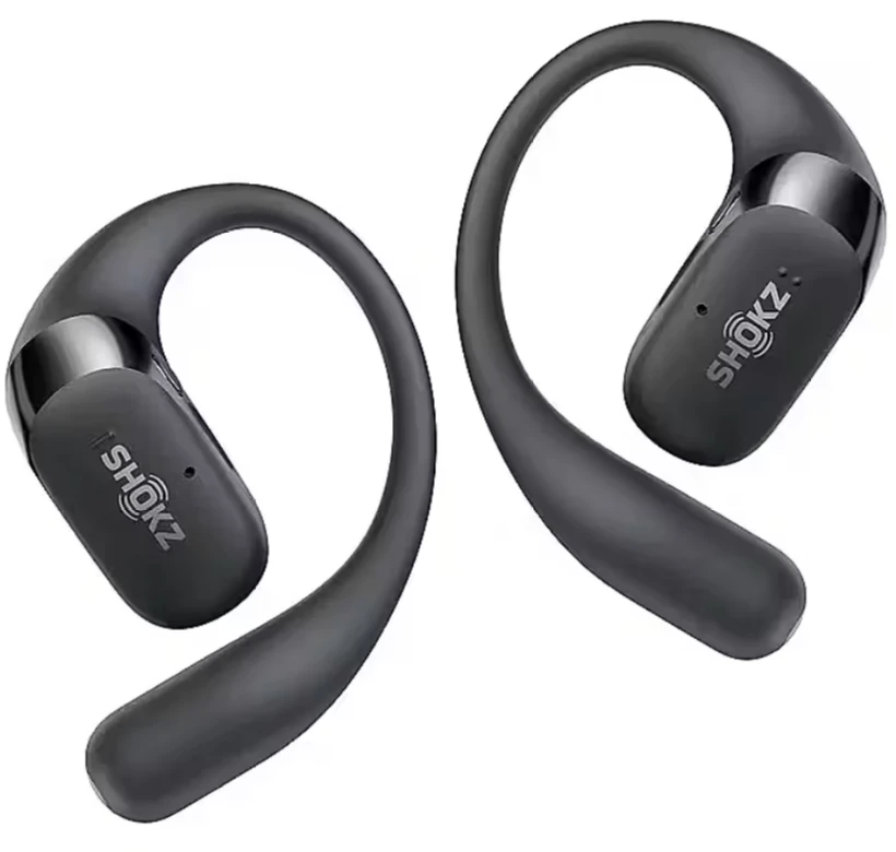 Shokz OpenFit 2 Kaulų laidumo ausinės, Juodas spalvos