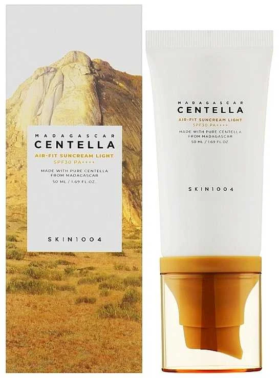 SKIN1004 Centella Air-Fit Suncream Light Apsauginis kremas nuo saulės su azijine centele SPF30 PA++++, 50 ml