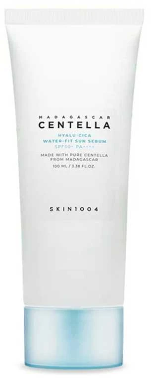SKIN1004 - Madagaskaro centelės ir Hyalu-Cica vandens pagrindu veikiantis serumas nuo saulės SPF50, 100 ml.