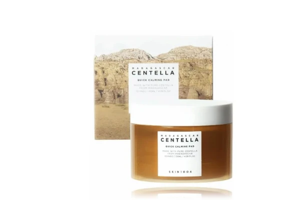 SKIN1004 Madagascar Centella Quick Calming Pad raminantys veido padeliai su azijine centele, 130 ml