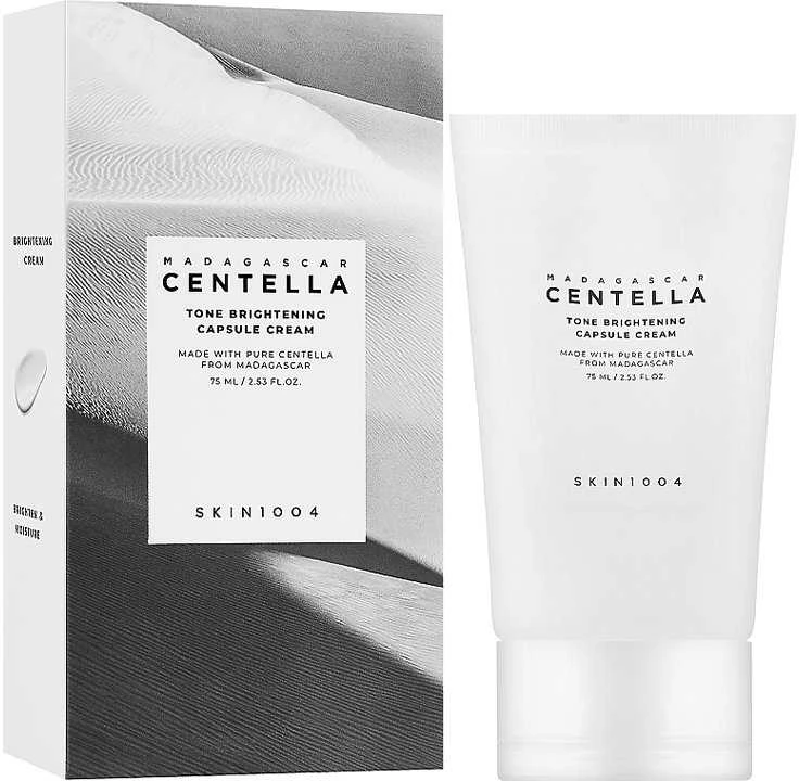 SKIN1004 Madagascar Centella Tone Brightening Capsule Cream Skaistinantis veido kremas, 75 ml